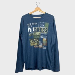 Express Graphic Design Long Sleeve T-Shirt